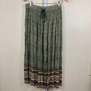 Vintage 90s Maxi Skirt M Medium Boho Naturecore Earthy Cottagecore Sag Harbor